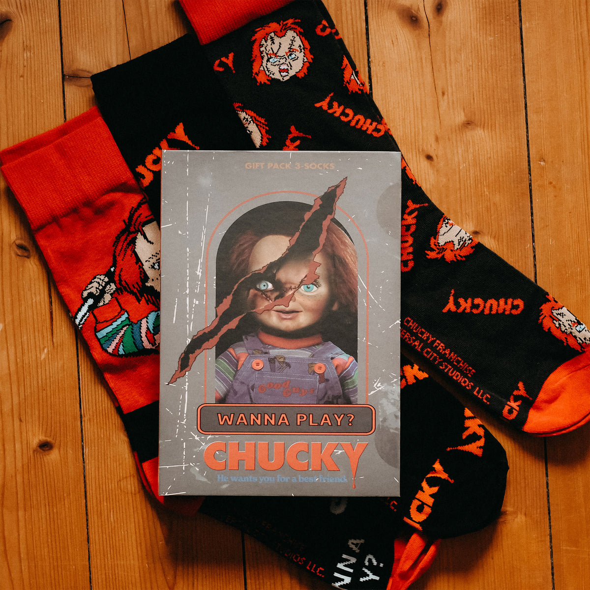 Produktbild Chucky - Socken 3er Set in Geschenkbox
