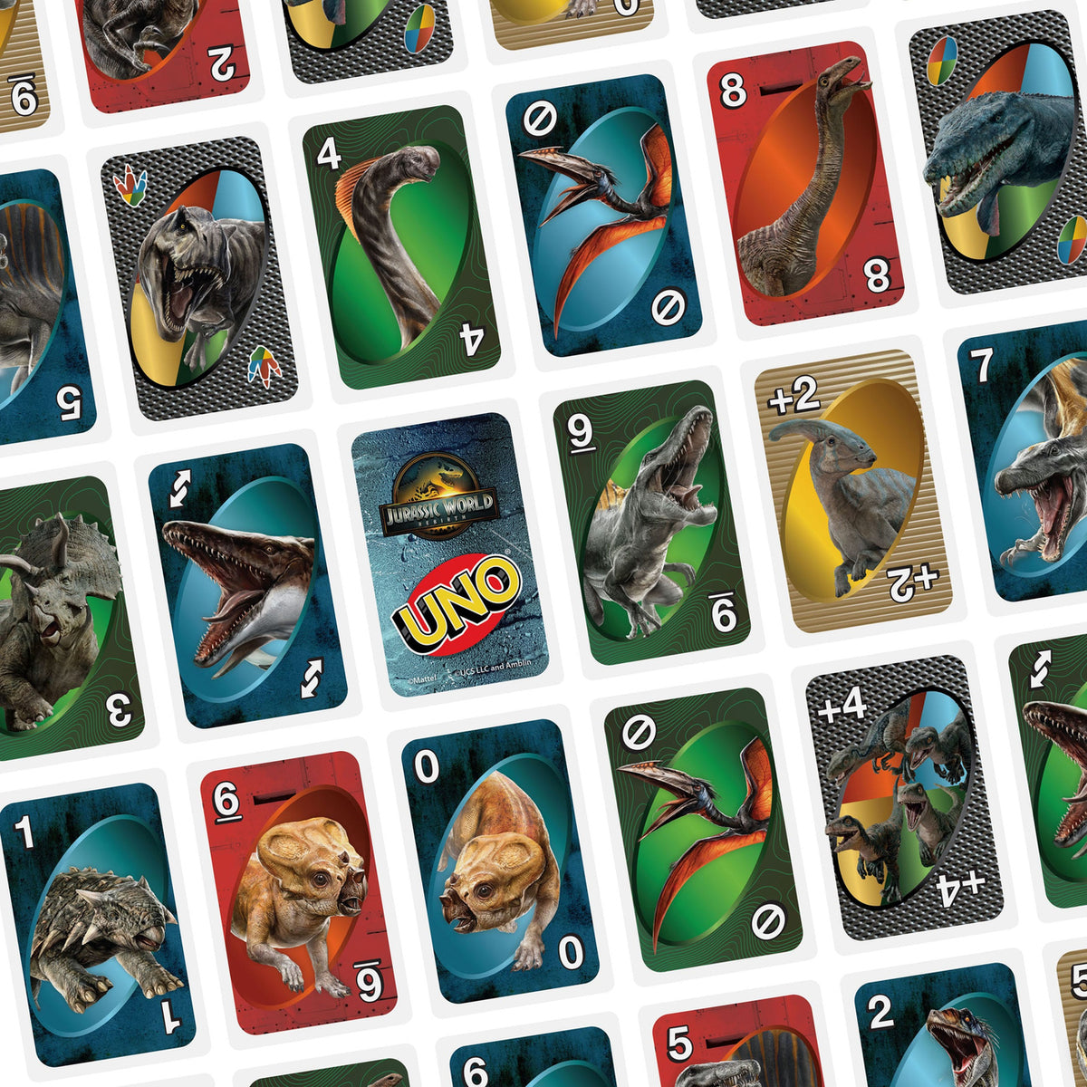 Produktbild Jurassic World: Die Wiedergeburt UNO Kartenspiel