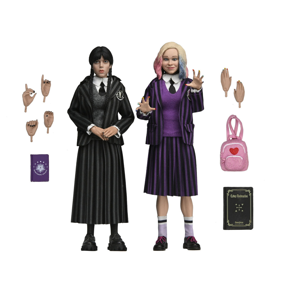 Image produit Pack de 2 figurines articulées Wednesday – Wednesday Addams