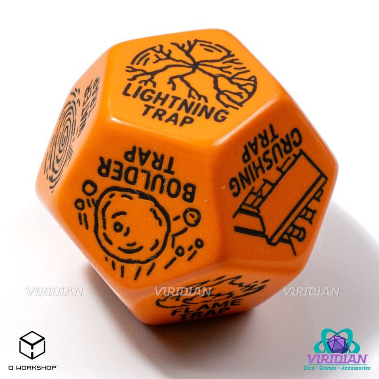 Produktbild Viridian Würfel Jumbo Würfel Trap Generator Die D12 Orange