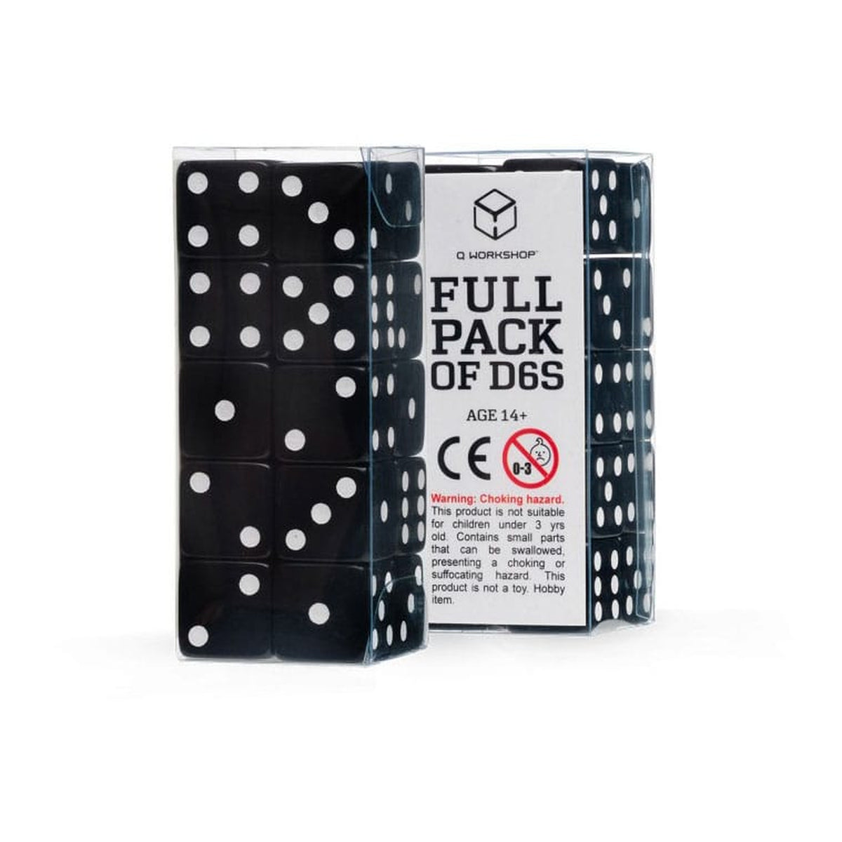 Image produit Q Workshop Set de dés Full Pack D6 Noir (20)