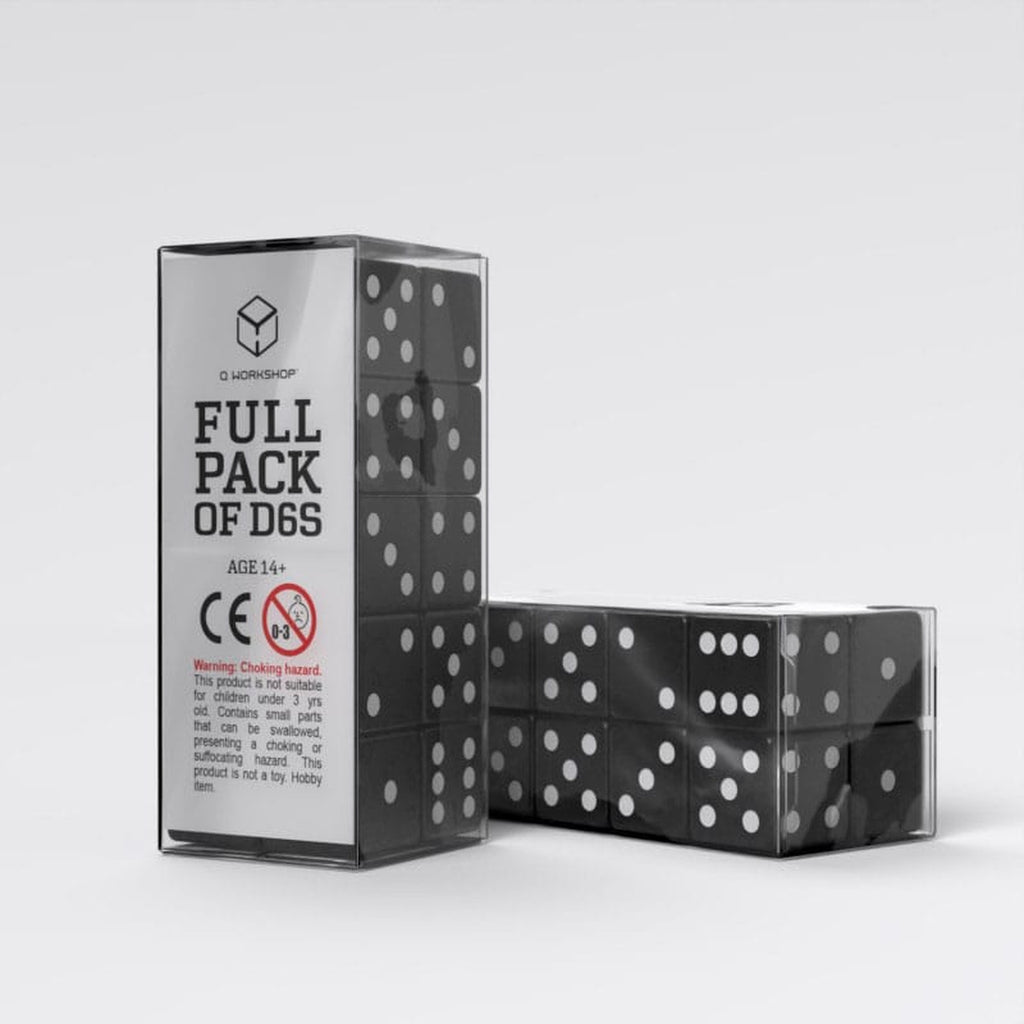 Image produit Q Workshop Set de dés Full Pack D6 Noir (20)