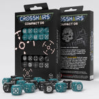 Immagine del prodotto Crosshairs Compact Set di dadi D6 Tempestoso e Nero (20)