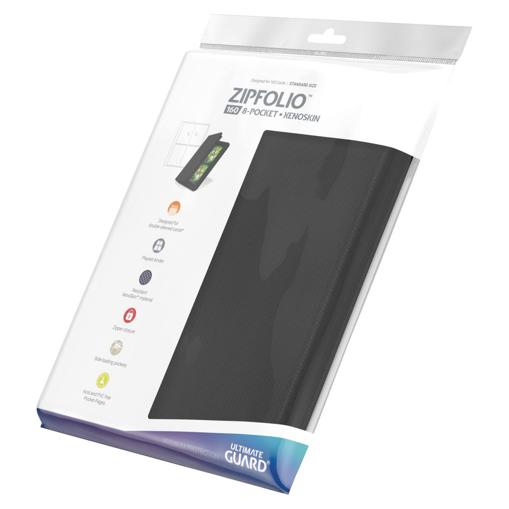 Image produit Ultimate Guard Zipfolio 160 8-Pocket Xenoskin - Noir
