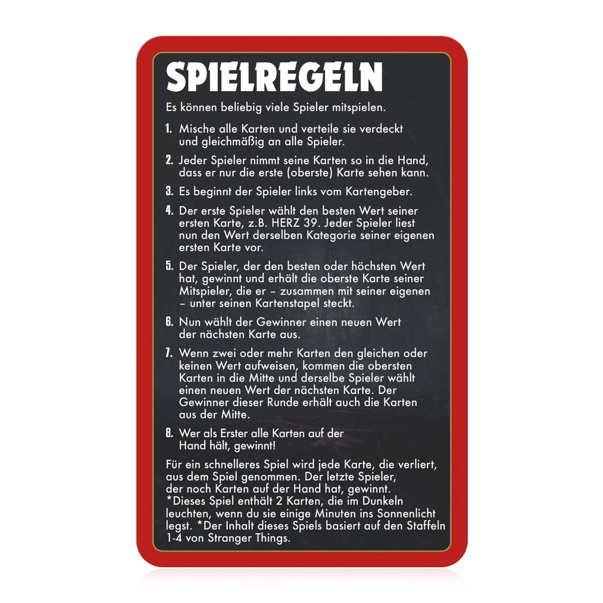Produktbild Stranger Things Kartenspiel Top Trumps Collectables