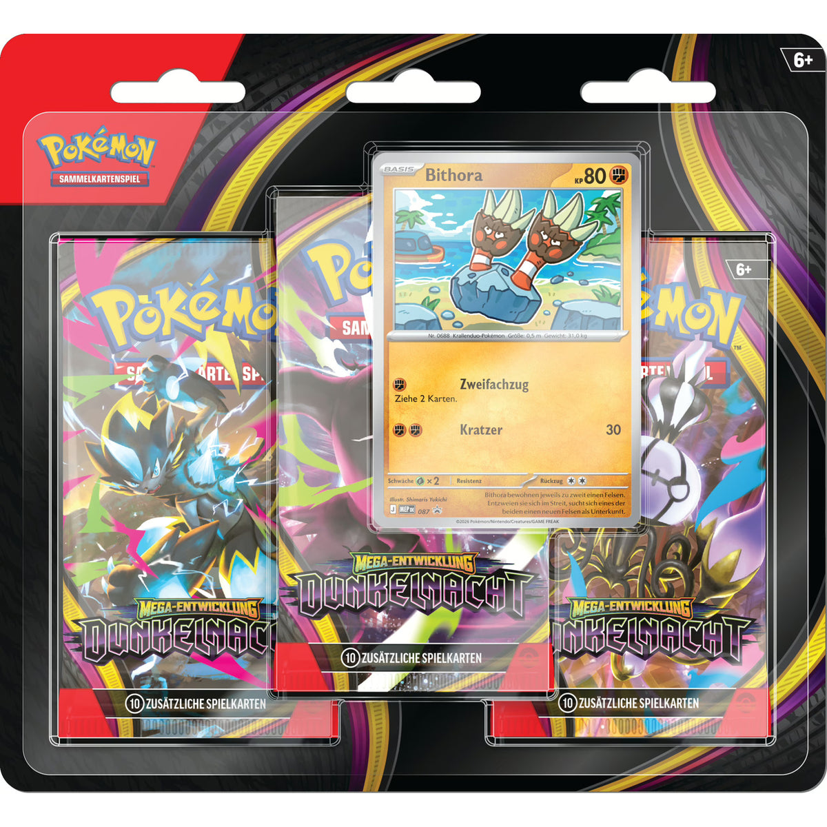 Image produit Pokémon - Méga-Évolution Nuit Obscure Blister 3 Boosters