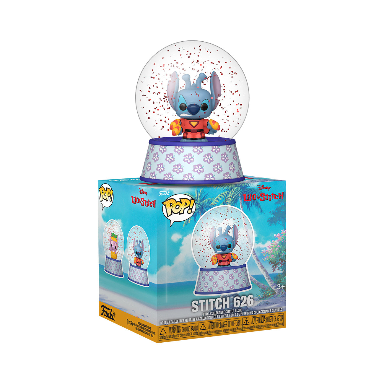 Produktbild Stitch Funko Pop Mystery Glitter Schneekugel 12er Display - Lilo & Stitch