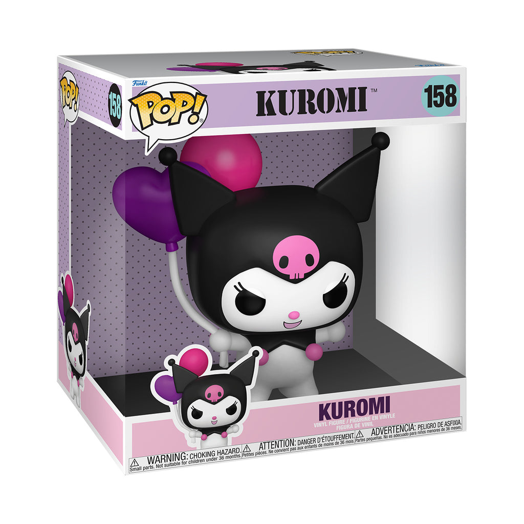 Image produit Hello Kitty - Figurine Jumbo Funko Pop Kuromi avec ballons
