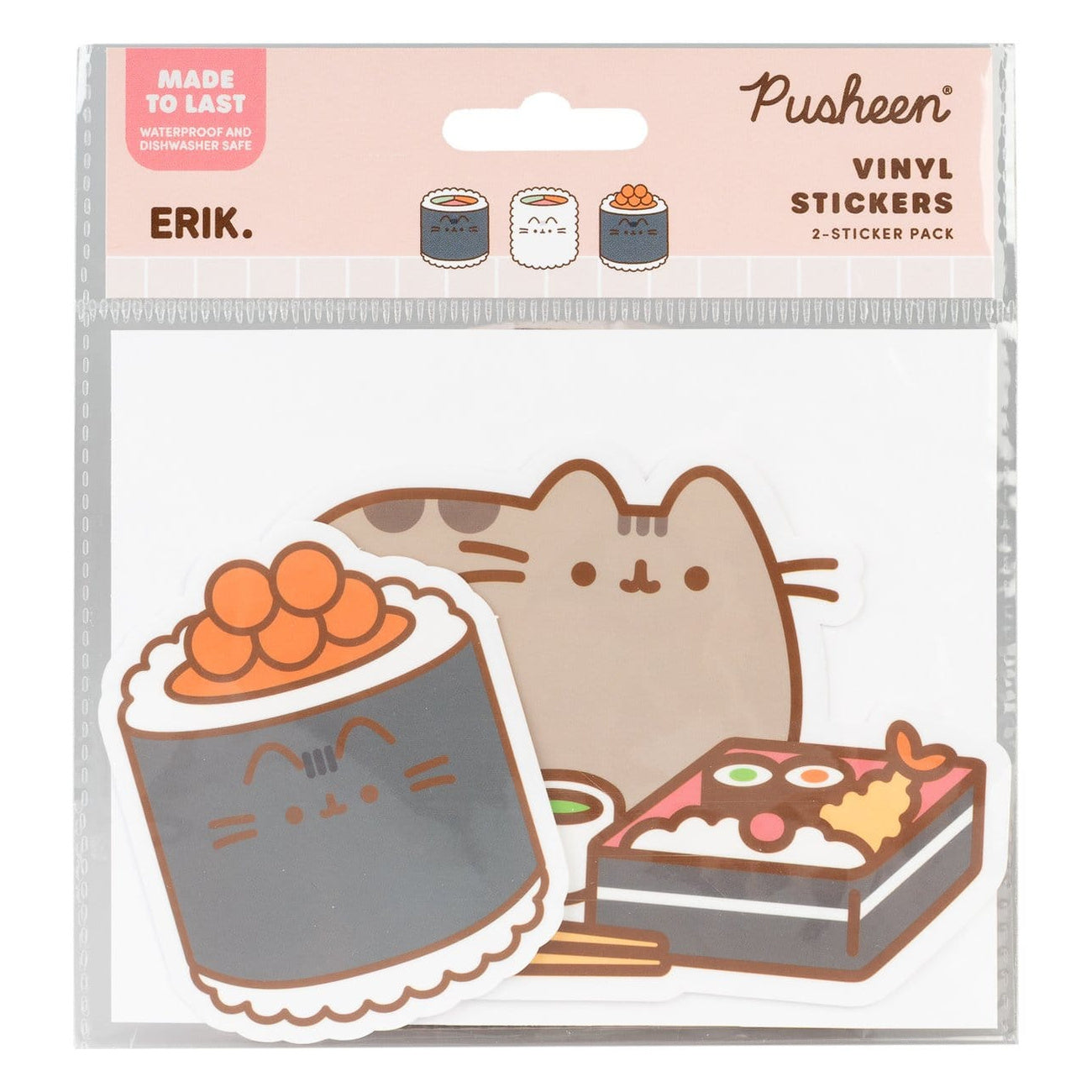 Image produit Pusheen Autocollants vinyle Sushi Roll Vol. 5 Lot de 2