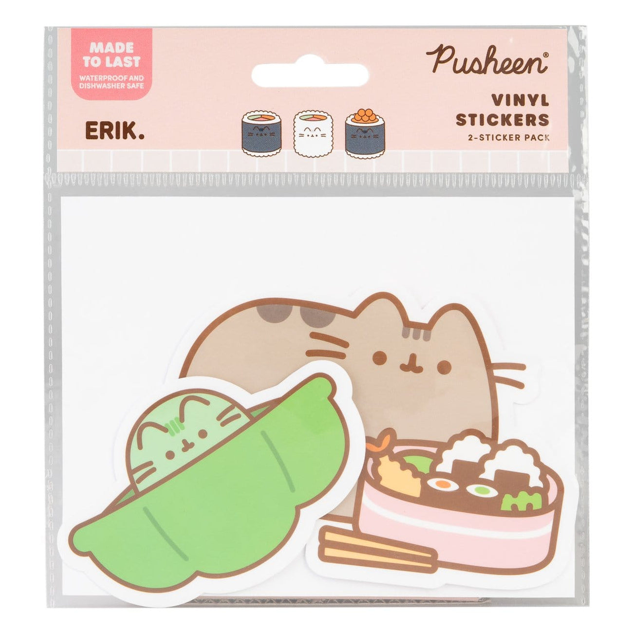 Image produit Pusheen Autocollants vinyle Sushi Roll Vol. 4 Lot de 2