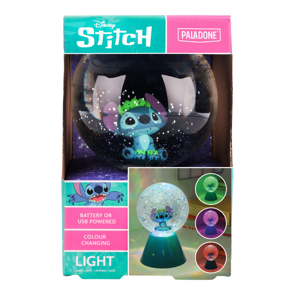Image produit Lilo & Stitch Lampe LED Stitch Boule à Paillettes 17 cm