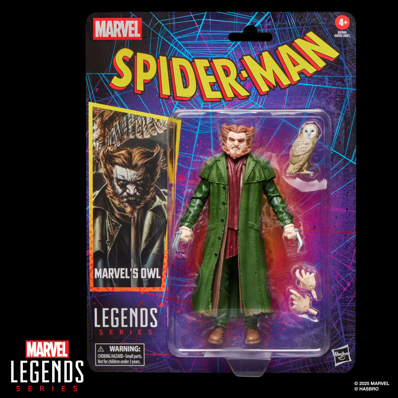 Image produit Spider-Man Marvel Legends Retro figurine d'action Marvel's Owl 15