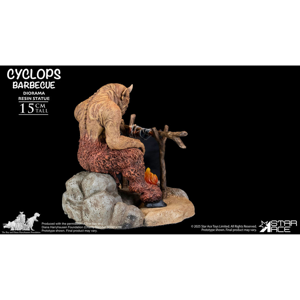 Image produit Ray Harryhausen Diorama 1/8 Cyclope Barbecue Scene 17 cm