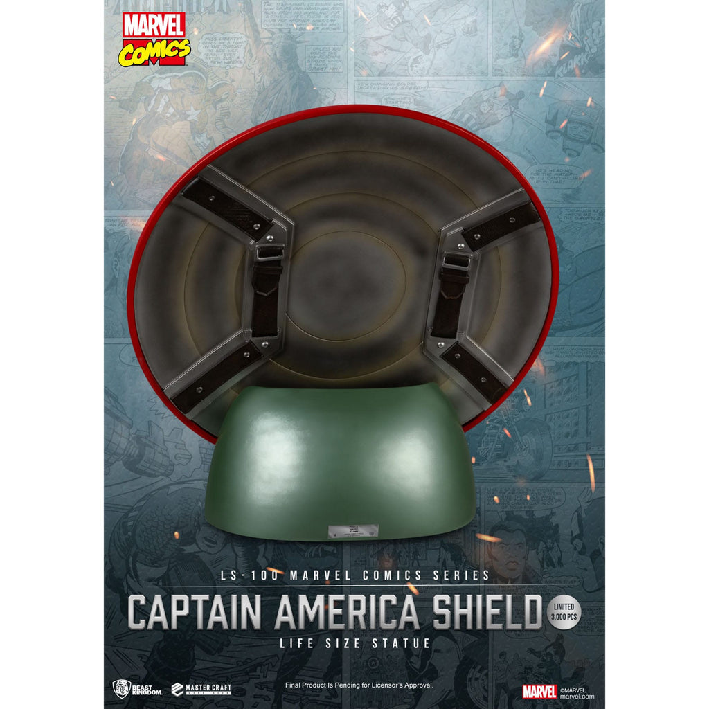 Produktbild Marvel Comics PVC Captain America Schild Life Size Statue