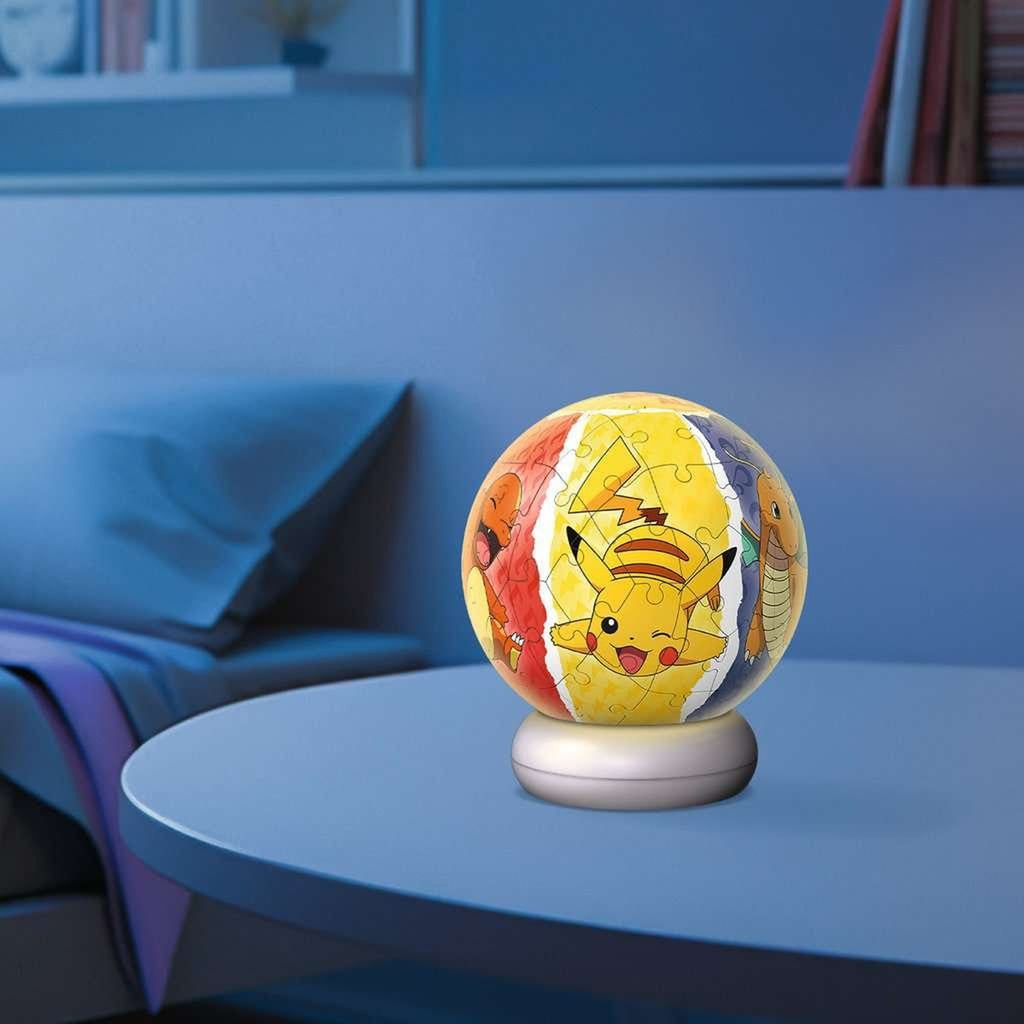 Image produit Pokémon Ballon Puzzle 3D Veilleuse (73 pièces)