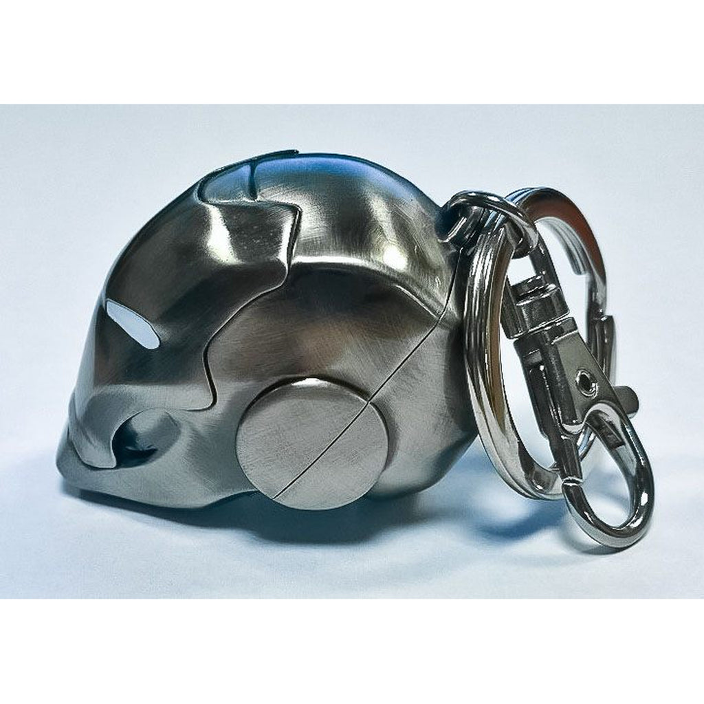 Produktbild Marvel Comics Metall-Schlüsselanhänger Iron Man Helm Mark II