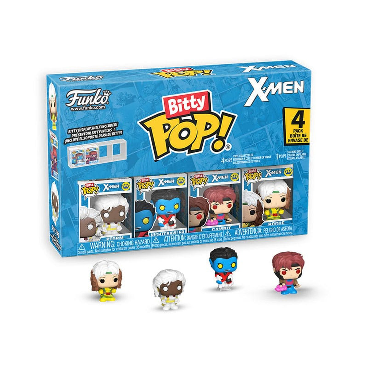 Immagine del prodotto X-Men Bitty POP! Set di 4 figure in vinile Gambit 2,5 cm