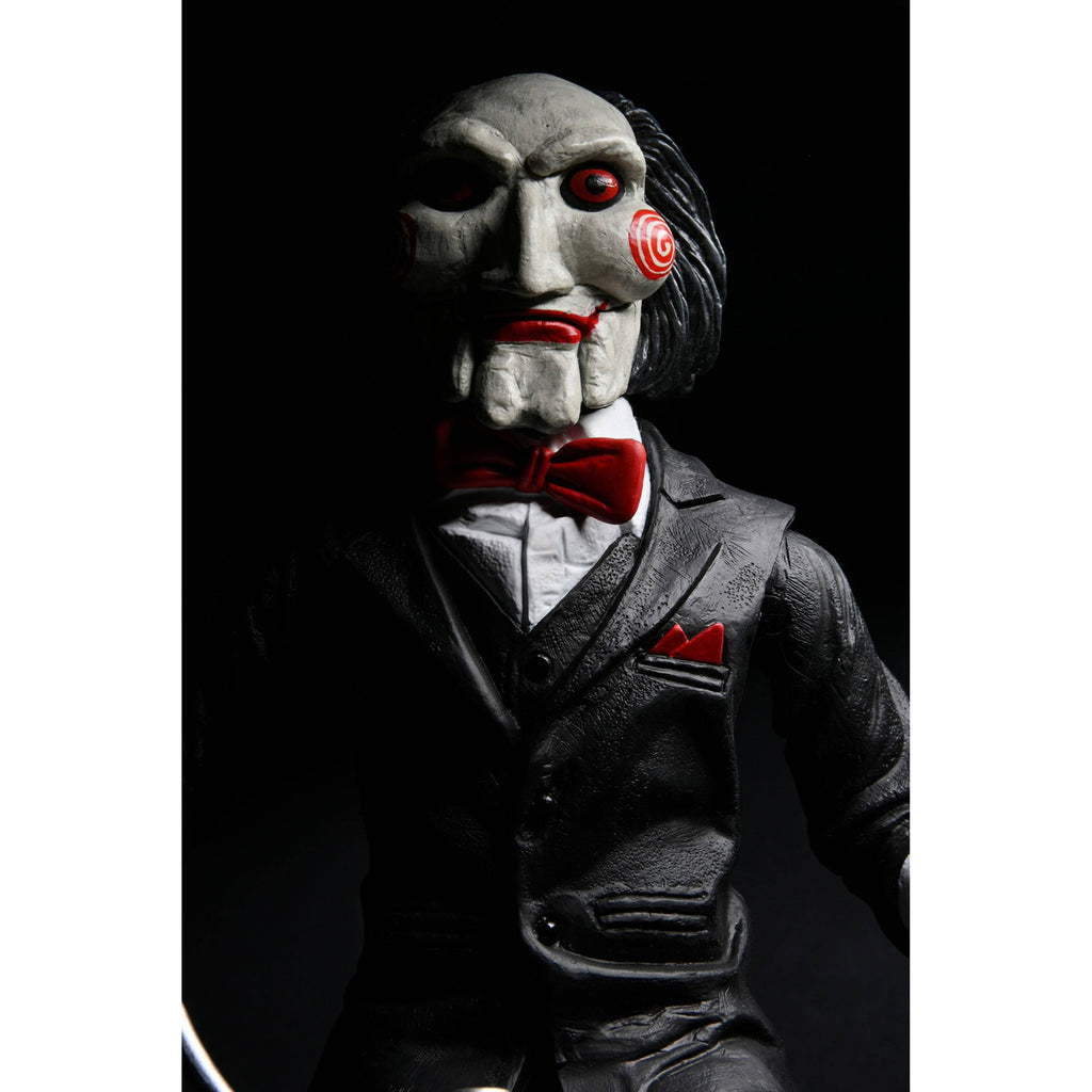 Image produit Figurine articulée Saw avec son Billy sur tricycle 30 cm