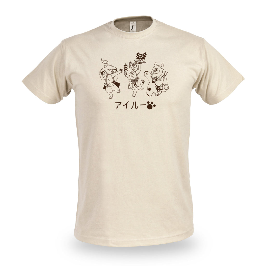 Immagine del prodotto T-shirt Palicos per fan di Monster Hunter beige