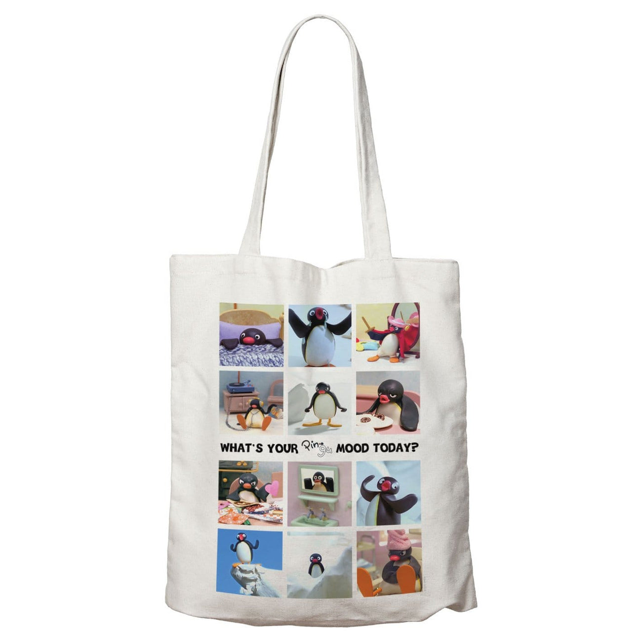 Produktbild Pingu - Moods of the Pingu Jutebeutel