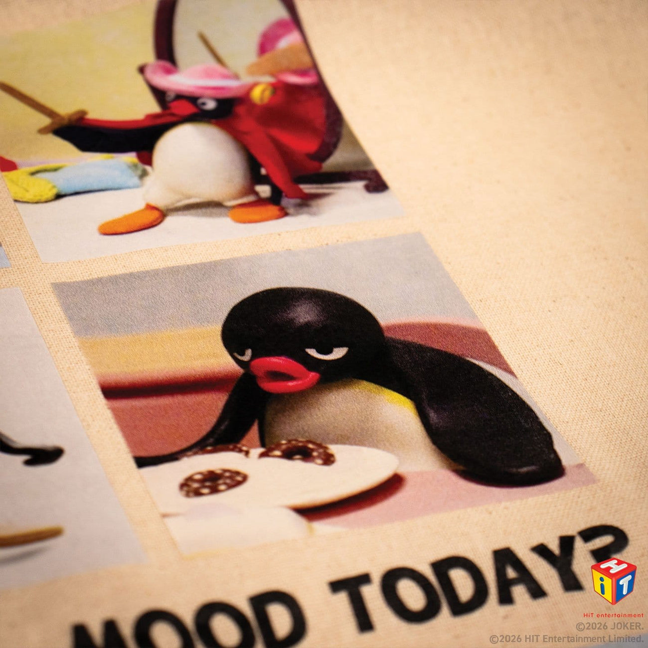 Produktbild Pingu - Moods of the Pingu Jutebeutel