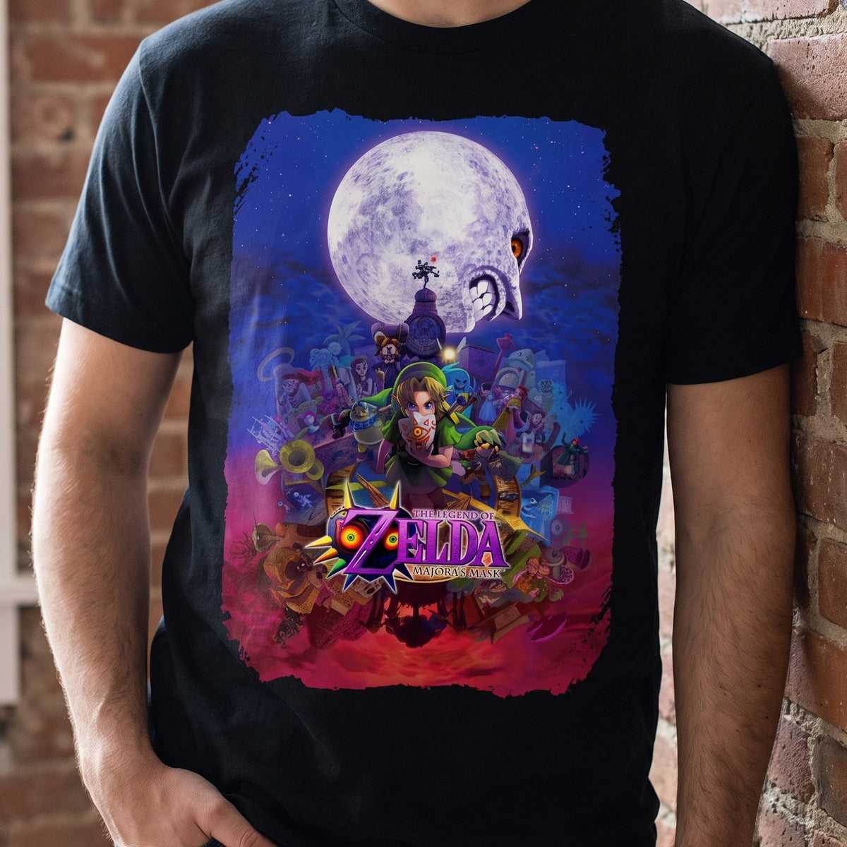 Immagine del prodotto Zelda - T-shirt Link Poster nera