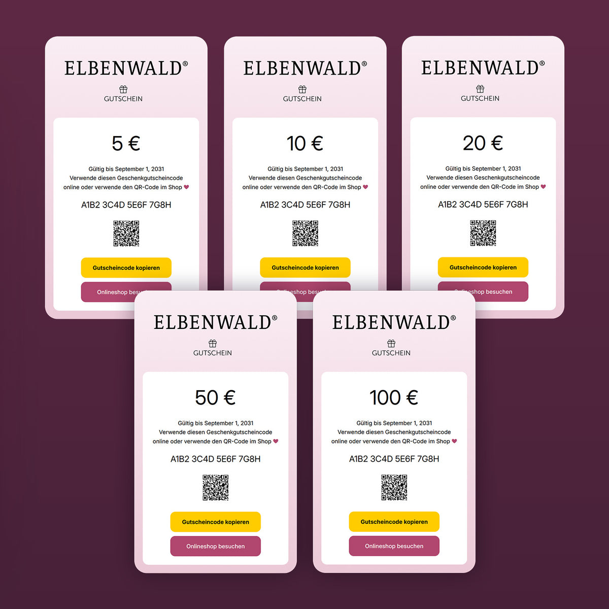 Produktbild Digitaler Geschenkgutschein
