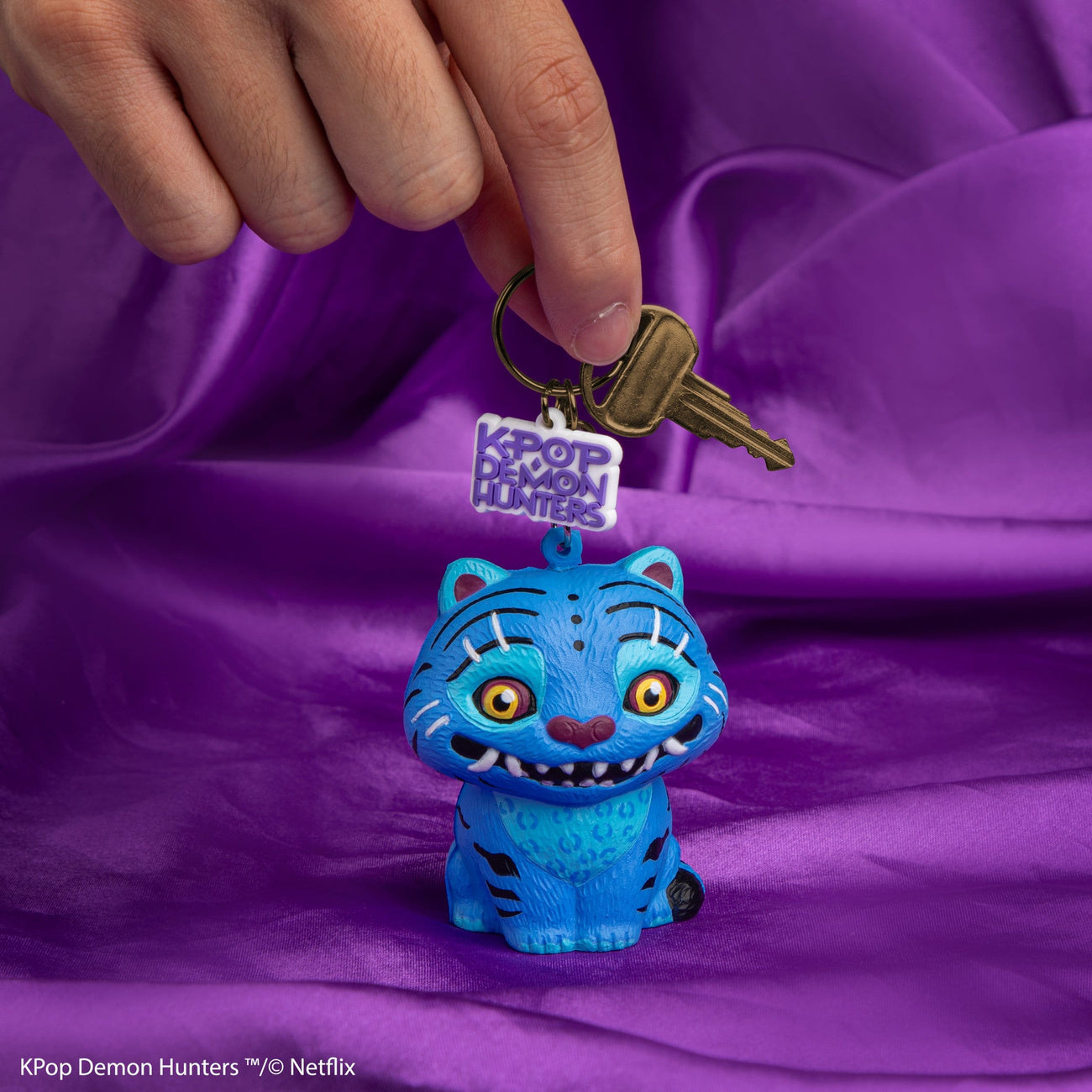 Immagine del prodotto KPop Demon Hunters Portachiavi Squishy Tigre Derpy