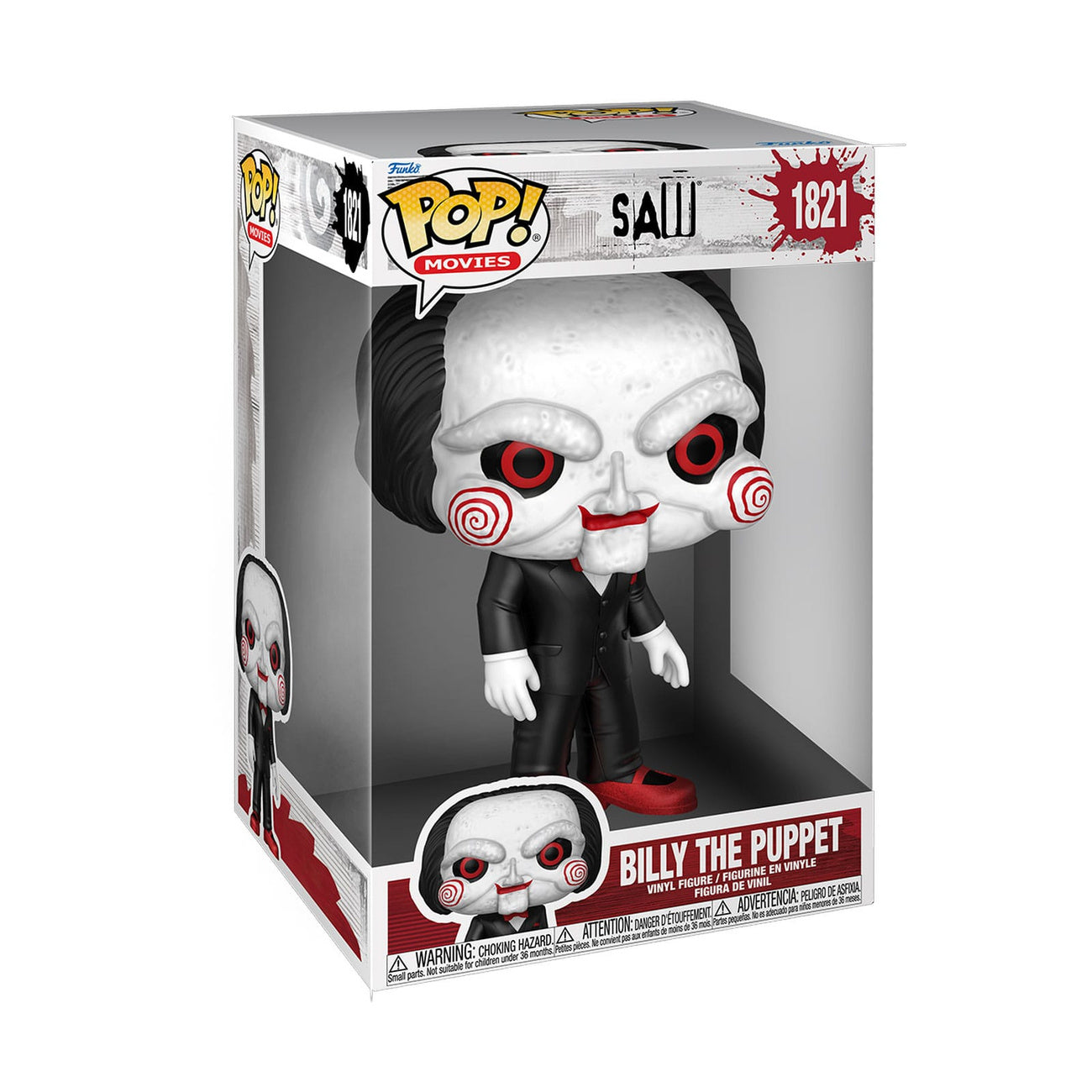 Immagine del prodotto Saw Super Sized Jumbo POP! Movies Figura in Vinile Billy the