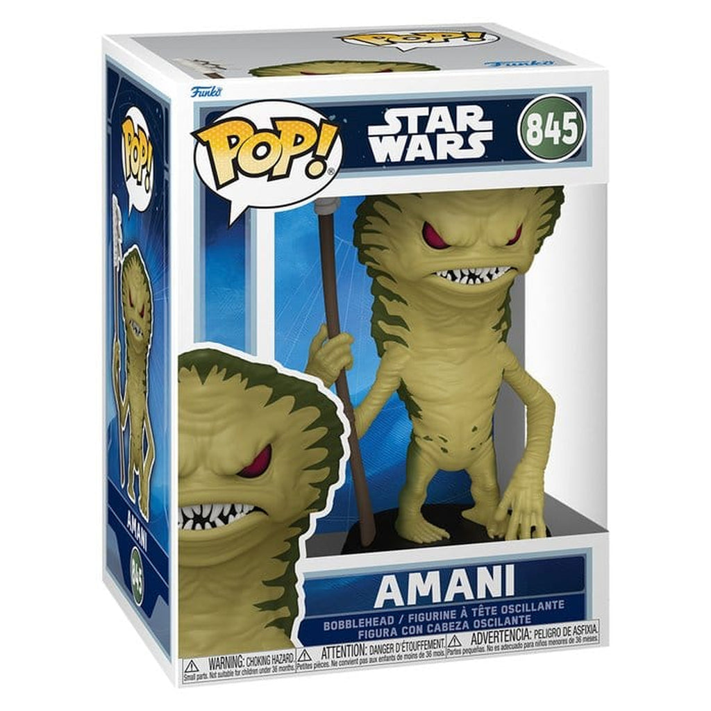 Image produit Figurine vinyle POP! Star Wars : The Mandalorian et Grogu Amani