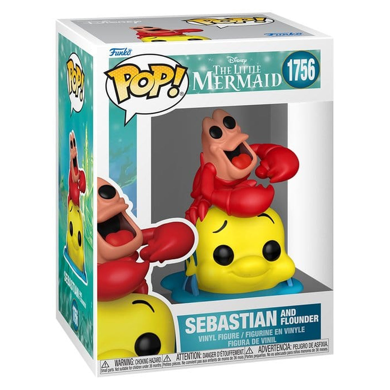 Immagine del prodotto Figura in vinile Disney POP!: TLM S3 - Sebastian & Flounder 9 cm