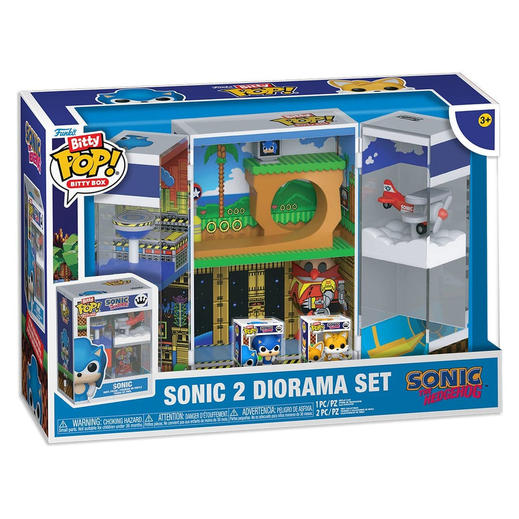 Produktbild Sonic 2 Bitty POP! Boxes Vinyl Figur Diorama Set