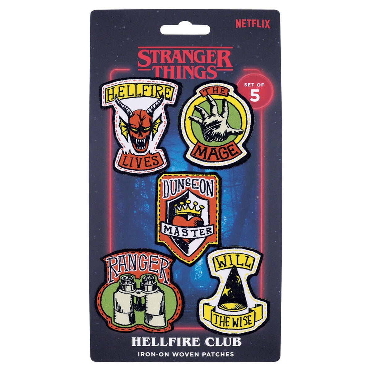 Produktbild Stranger Things Stoffaufnäher 5er-Pack