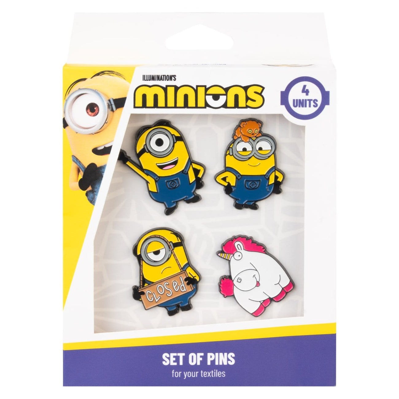 Image produit Set de 4 pins Minions