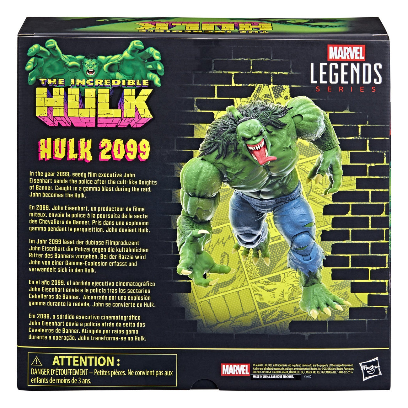Product image The Incredible Hulk Marvel Legends Hulk 2099 Action Figure 15 cm