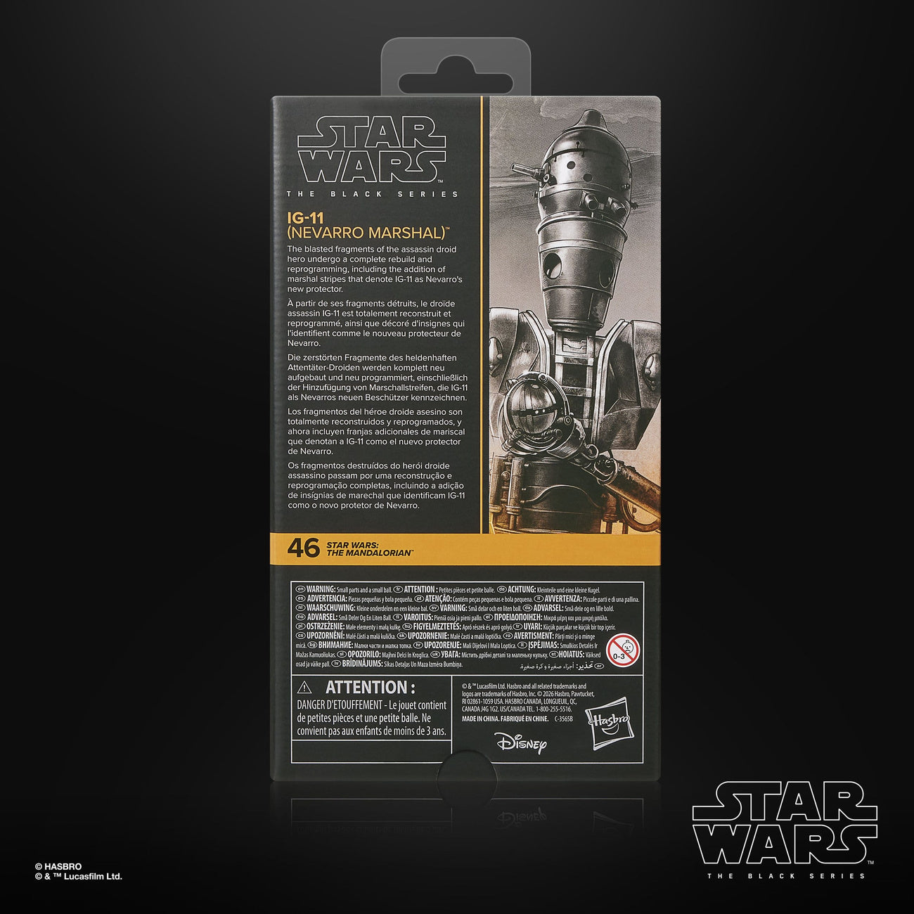 Produktbild Star Wars: The Mandalorian Black Series Actionfigur IG-11