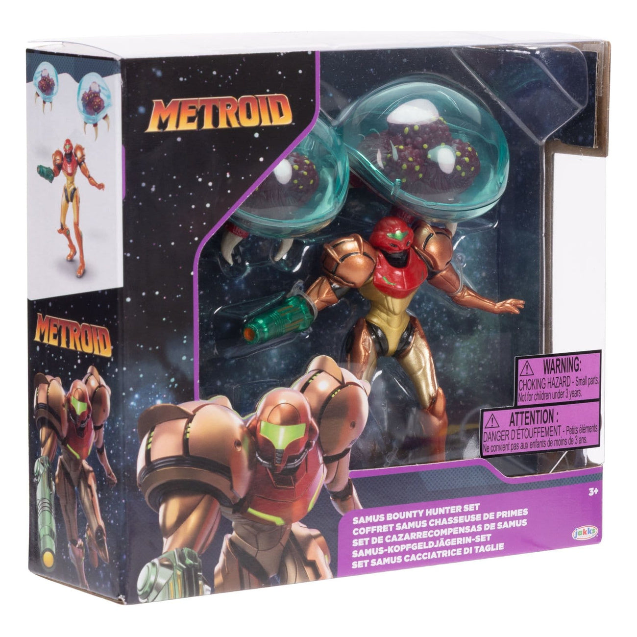 Immagine del prodotto World of Nintendo Metroid Confezione da 3 minifigure Samus Bounty