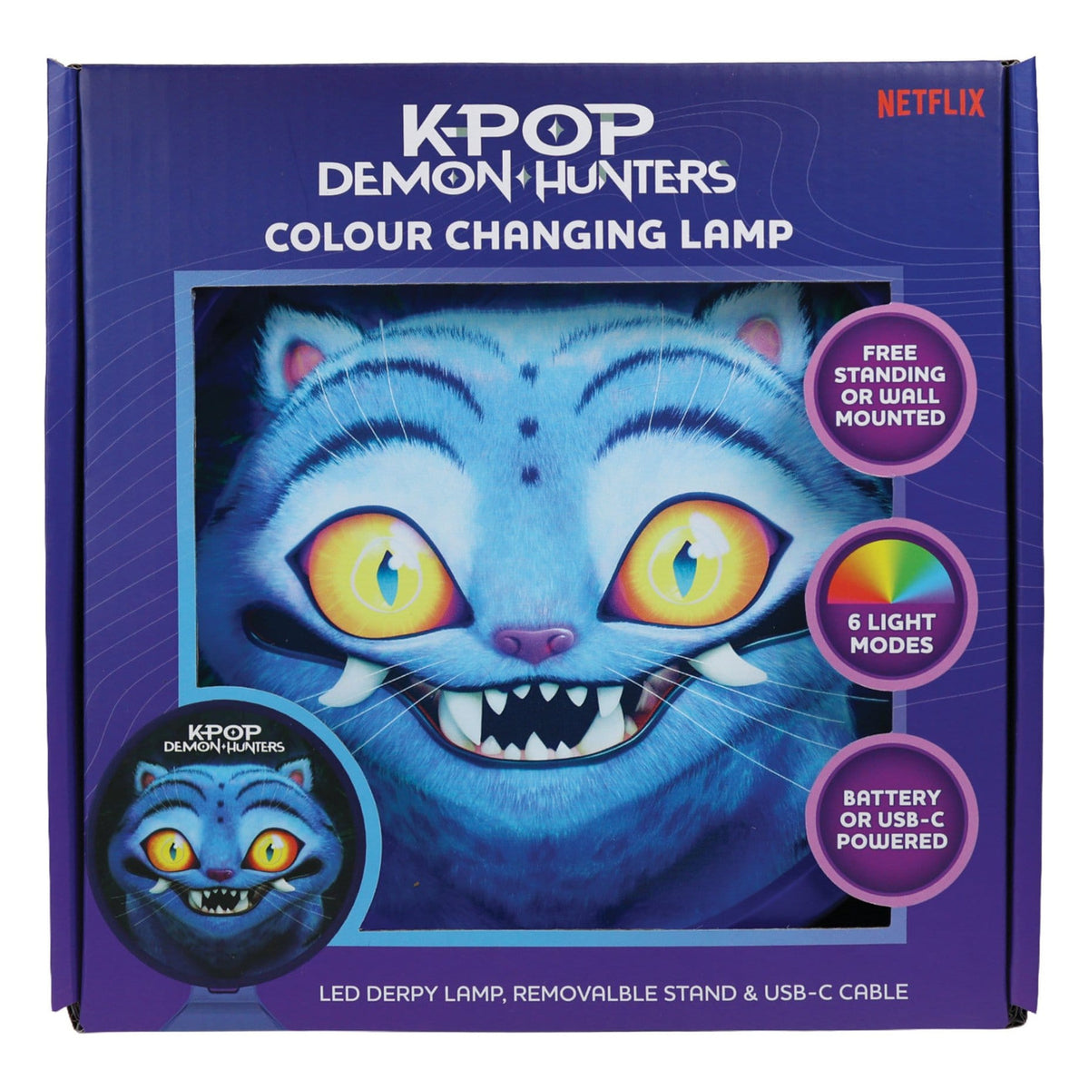 Immagine del prodotto Lampada d’atmosfera KPop Demon Hunters Derpy con USB-C 11 cm