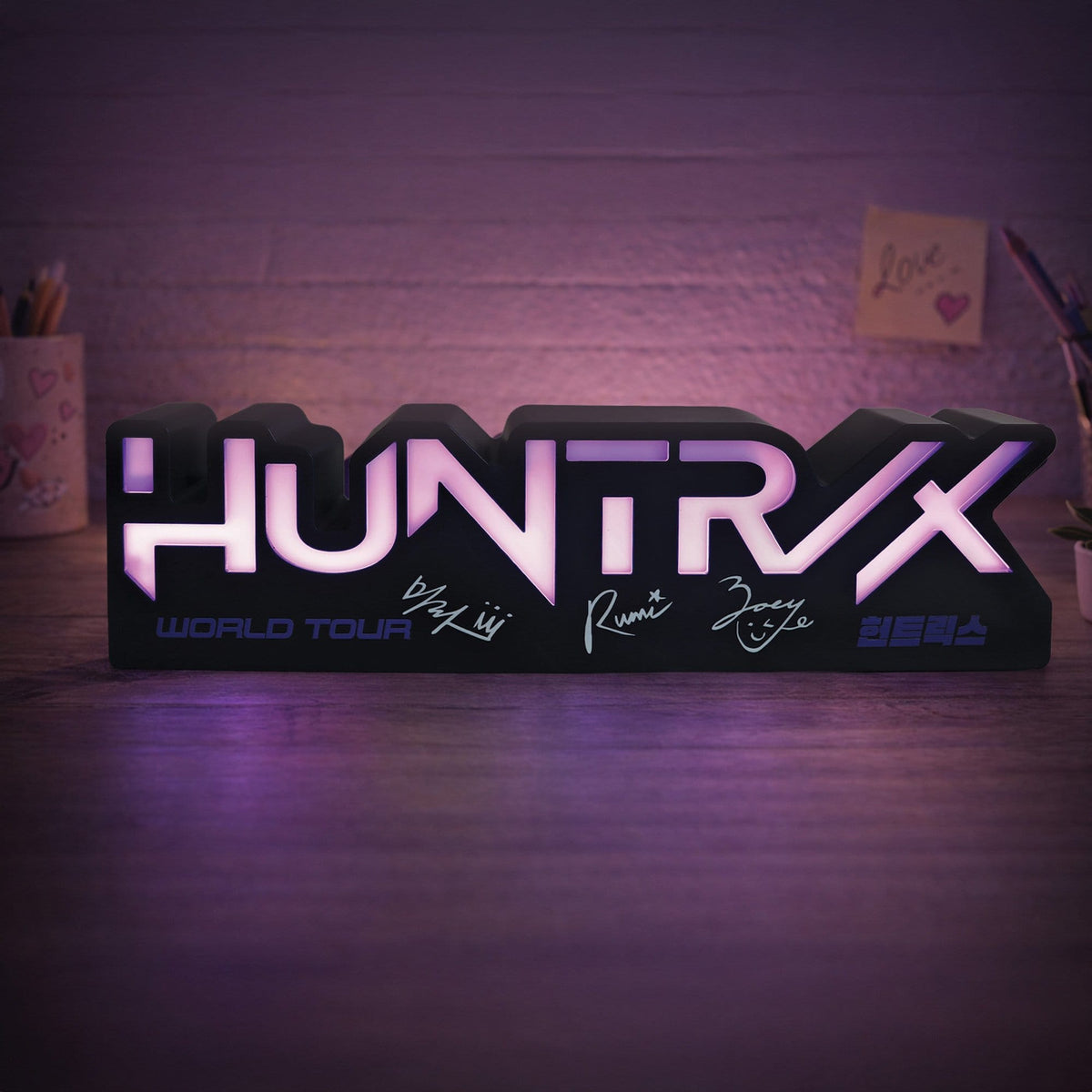 Image produit Lampe KPop Demon Hunters logo Huntr/x