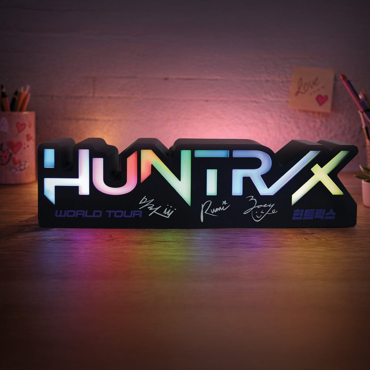 Image produit Lampe KPop Demon Hunters logo Huntr/x