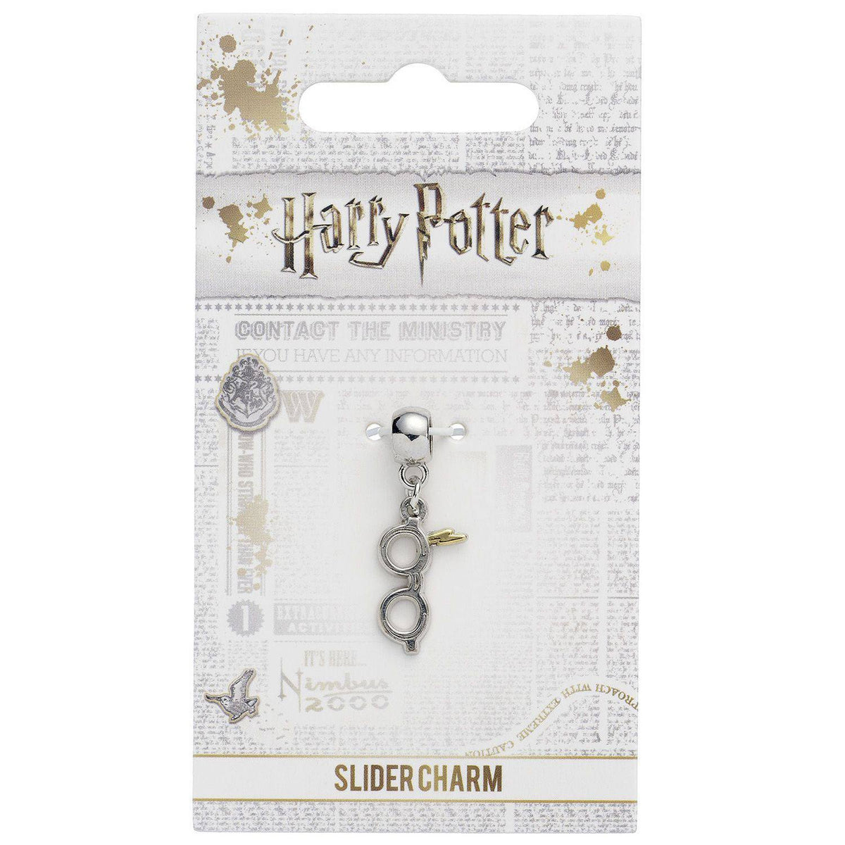 Produktbild Harry Potter Anhänger Blitz mit Brille (versilbert)