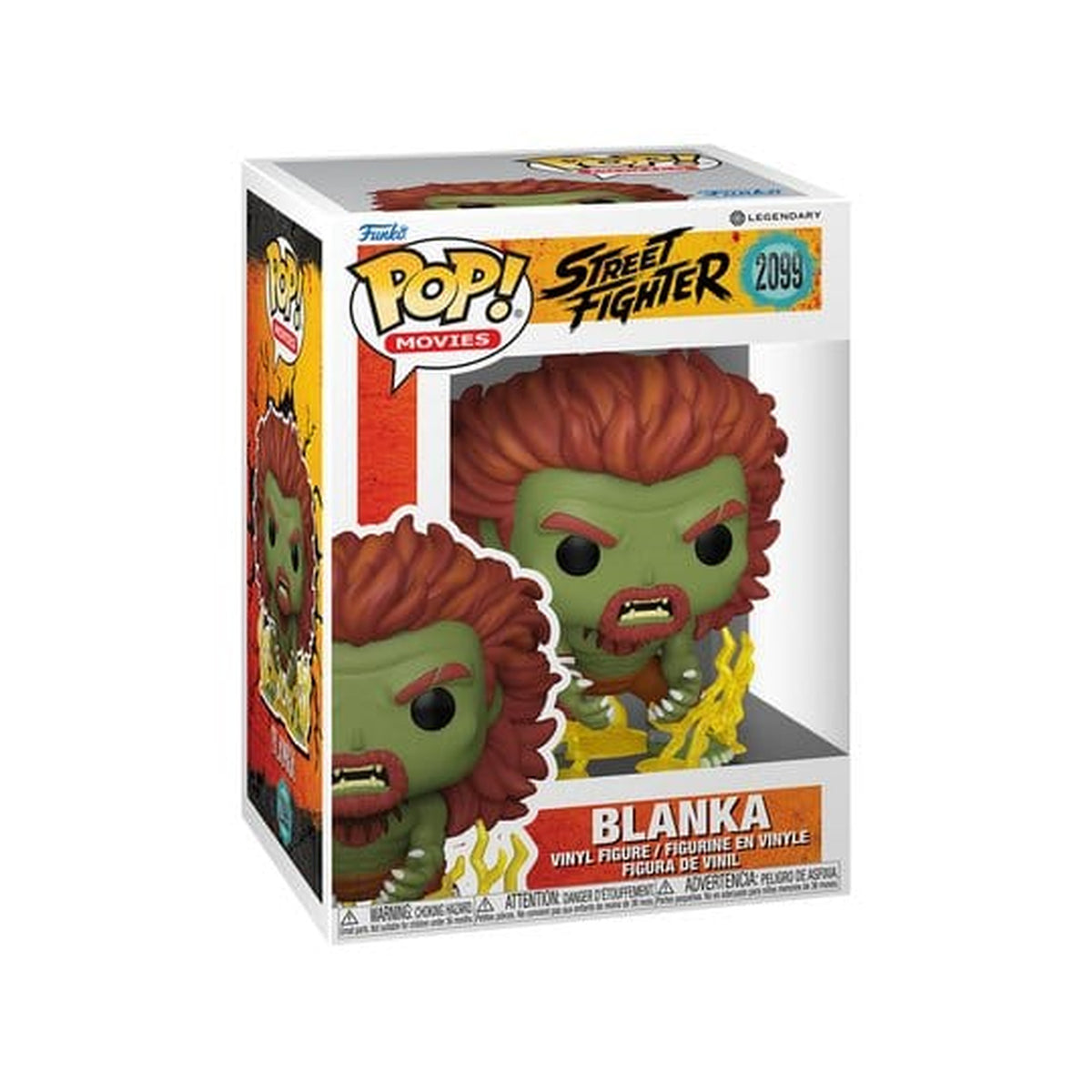 Image produit Street Fighter (2026) POP! Movies Figurine en vinyle Blanka 9 cm