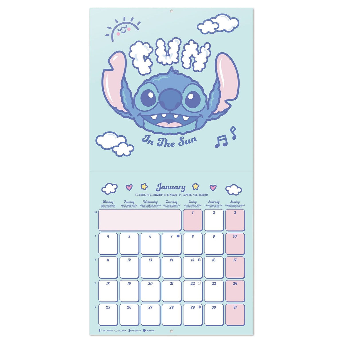 Produktbild Disney Stitch Wandkalender 2027 30 x 30 cm