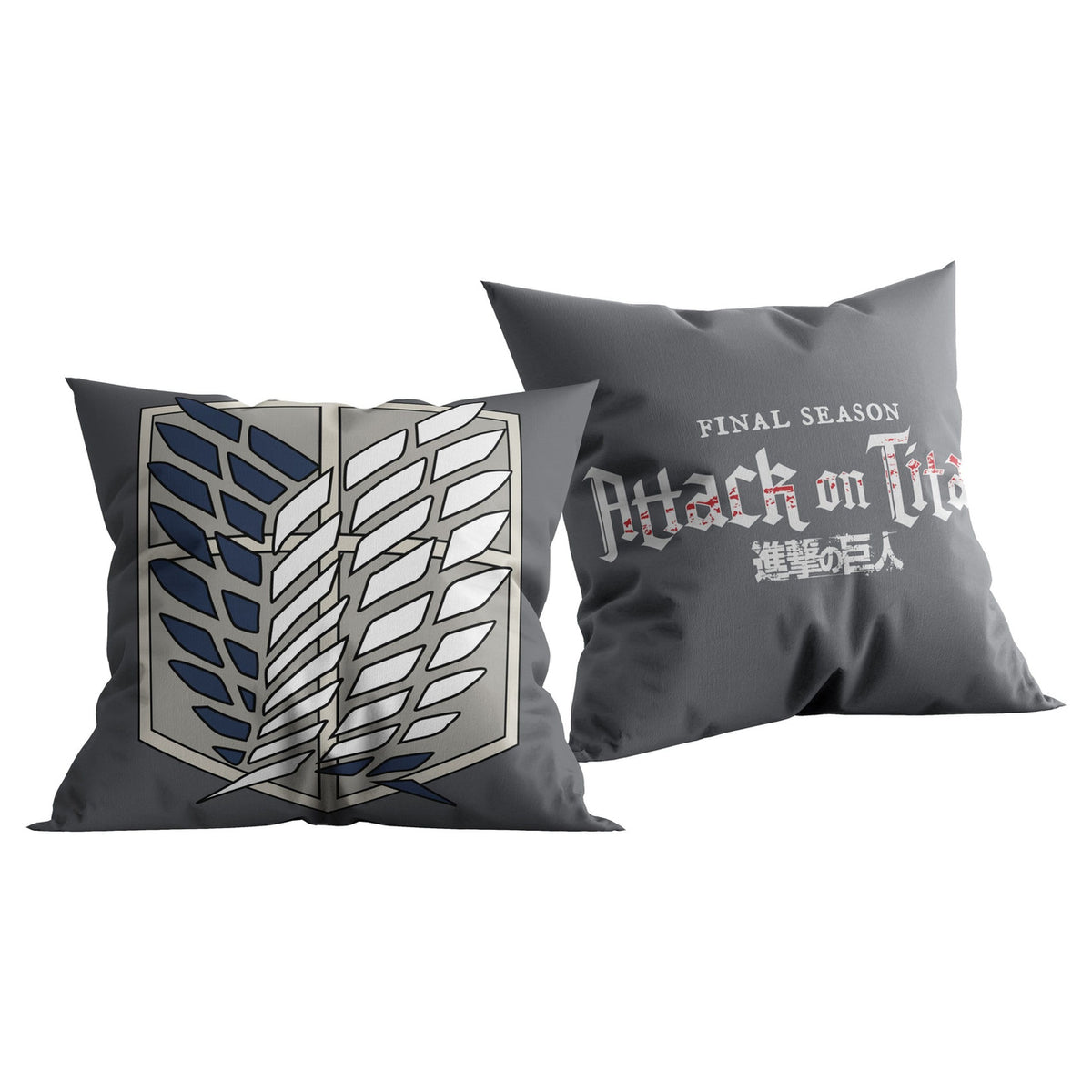 Produktbild Attack on Titan (Final Season) Dekokissen Grau 40x40 cm