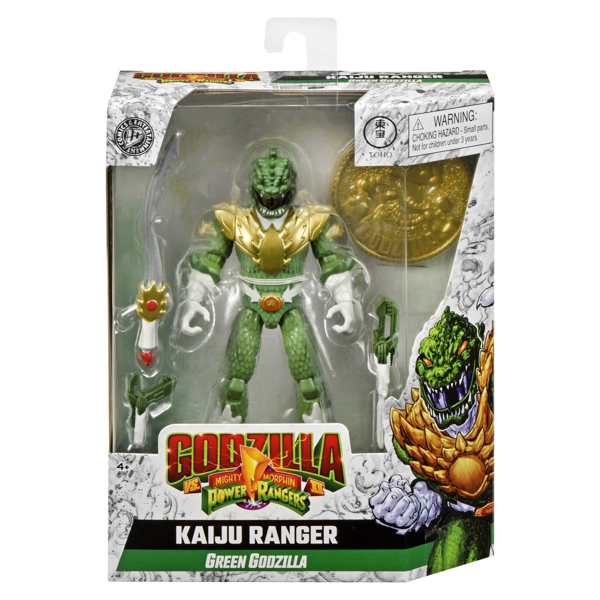 Produktbild Power Rangers x Godzilla Actionfigur Green Godzilla