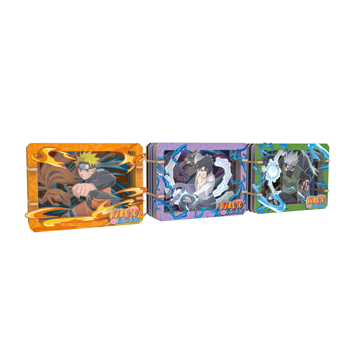 Image produit Naruto - Ninjutsu Ultimate Arts Wooden Gallery Tableau en bois mystère 3D