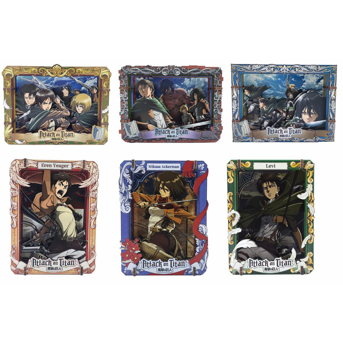 Immagine del prodotto Attack on Titan - Showdown Scenes Wooden Gallery 3D Mystery Quadro in legno Display da 6