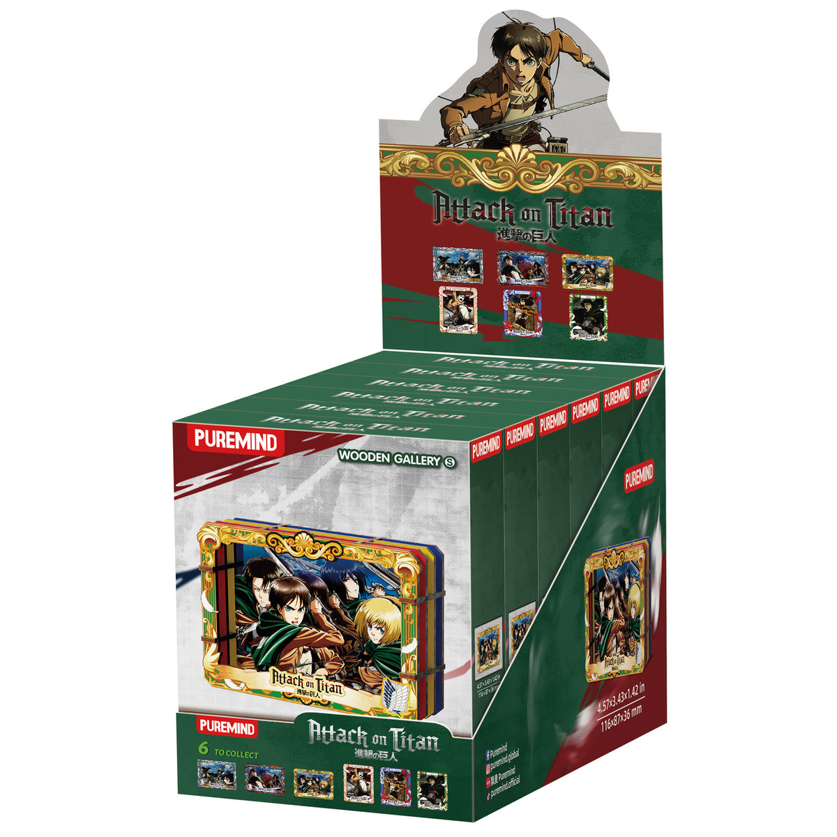 Produktbild Attack on Titan - Showdown Scenes Wooden Gallery 3D Mystery Holzbild